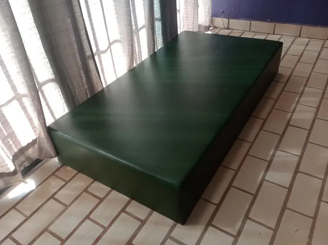 Acolchoado Verde - Sofá - Puff