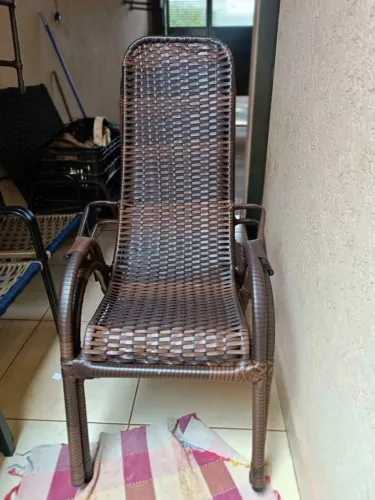 Cadeira de área em junco