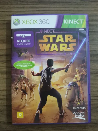 Lote 5 jogos Xbox 360 - Street Fighter 4, Naruto, Star Wars, Star Wars Lego, Kinect Adv