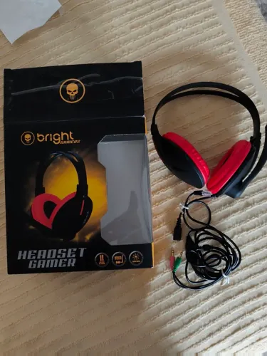 Fone de ouvido Para Games novo na caixa com microfone e volume original última peça 