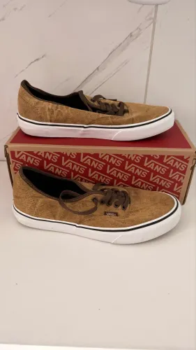 Tênis Casual Vans Denim Burnt Gold