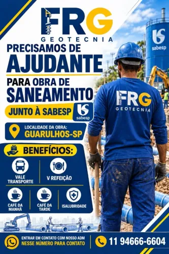 Vagas de emprego na Sabesp com benefícios