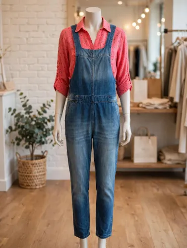 Jardineira Jeans CANTÃO + Camisa ECLECTIC 