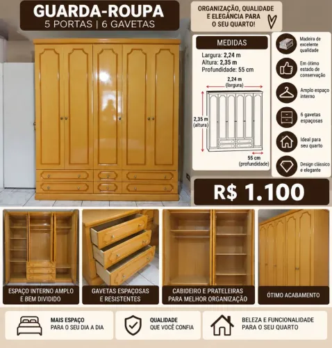 Guarda roupa casal