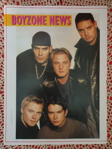 Mini pôster e matéria Boyzone