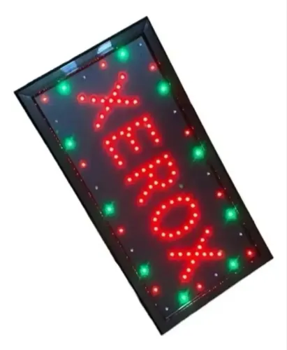 Placa painel letreiro Led Luninoso 110v. R$:50,00.
