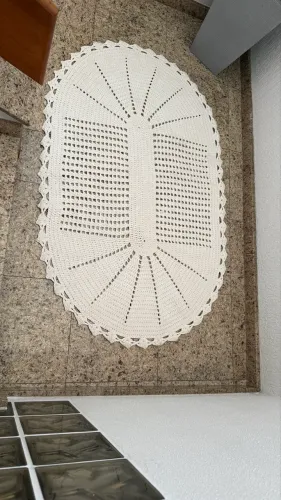 Tapete Crochê 1,55 x90 cm