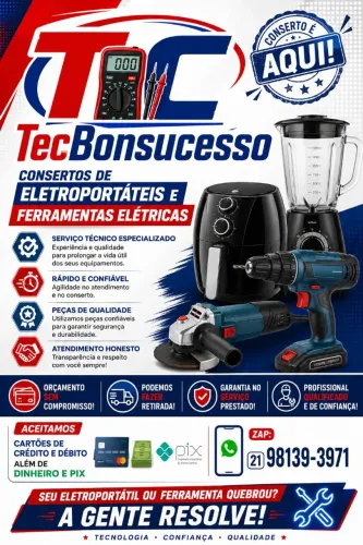 Conserto de eletroportáteis