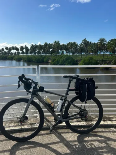 Gravel bike, Black orange carbon