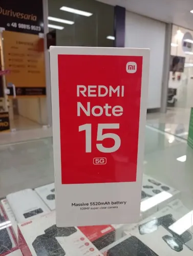CELULAR REDMI NOTE 15 5G 256GB/8GBRAM - PRETO