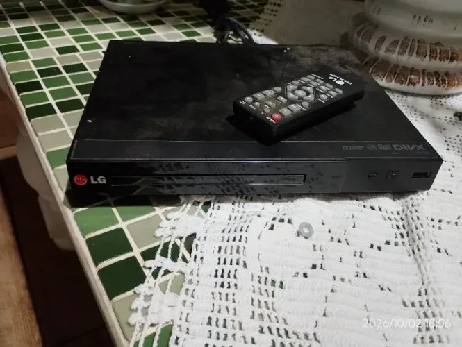 Aparelho dvd LG funcionando perfeitamente