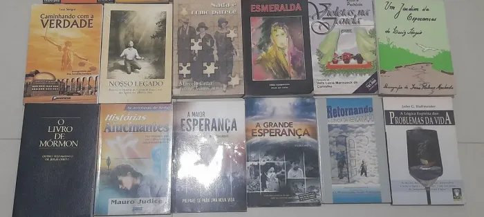 Livros , espírita, violão notas e instrumentação cirúrgica