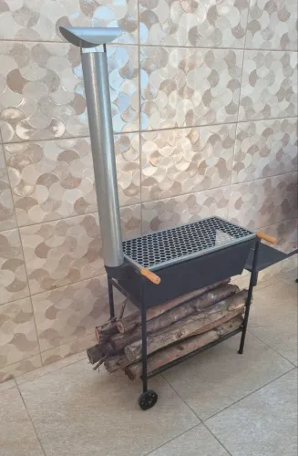 Fogão a Lenha Portátil 2 em 1