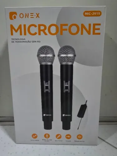 KIT DE MICROFONE SEM FIO UHF/USB ONEX MIC-2919