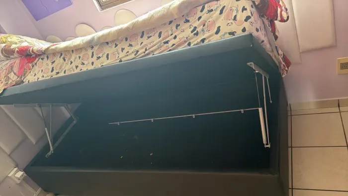 Cama baú solteiro