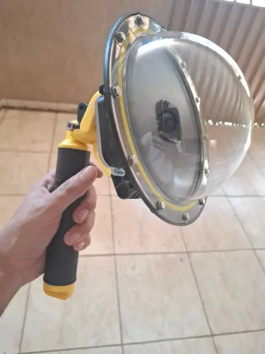 Suporte Dome para Câmera GoPro Cúpula Mergulho Foto Aquática 50/50