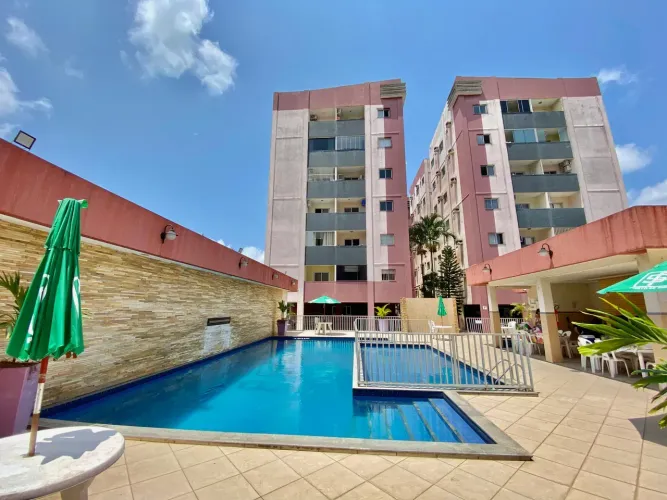 RESIDENCIAL PORTO DE SINES - APARTAMENTO 100% MOBILIADO COM ENXOVAL COMPLETO - AREA DE LAZ
