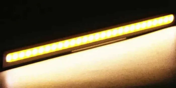 Led Cob 12v kit 2 Unid. Super Farol Drl Luz Diurna Carro Moto Amarelo Arduino COD-CP330