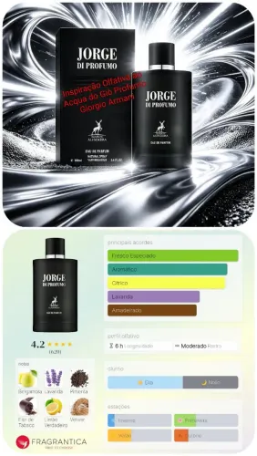 Perfume masculino Árabe Jorge Di Profumo