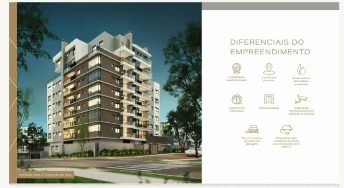 Ótimo Apartamento novo de 2 quartos (1 suíte), em localização nobre no Ahú.
