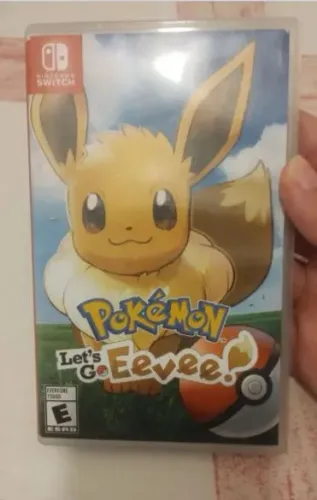 Somente a capa Pokémon Lets Go Eevee Nintendo Switch jogo