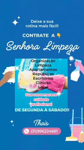 Trabalho com Faxina e Diárias!