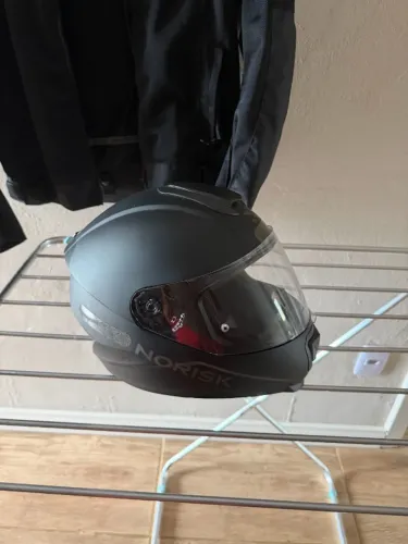 Capacete Norisk Razor Monocolor Preto Fosco Tamanho 60 do capacete 