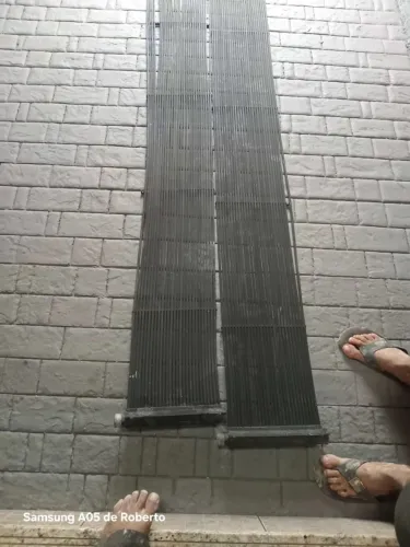 Mangueira de aquecer água de piscina.