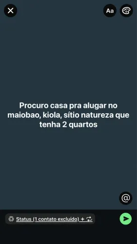 Estou procurando uma casa pra alugar, que fique do Mateus do Ubatuba pro maiobao