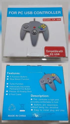 Controle Nintendo 64 usb