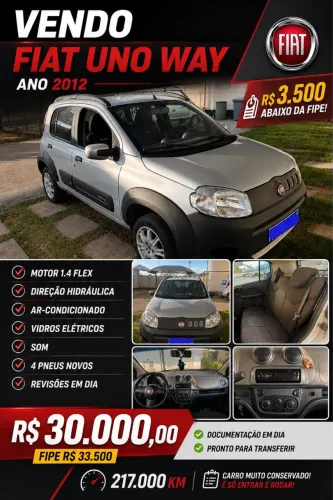 Fiat Uno WAY Celeb. 1.4 EVO Fire Flex 8V 5P 2012