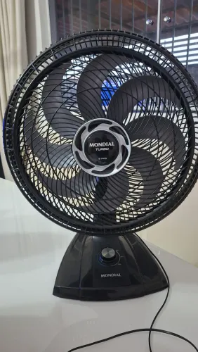 Ventilador mondial turbo preto 40 cm