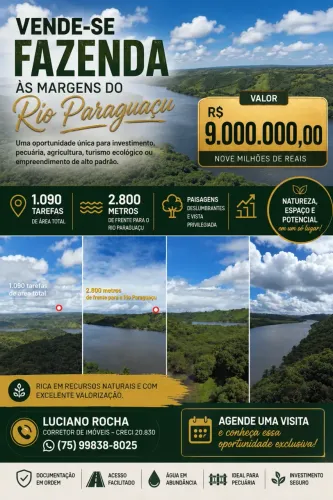 VENDO FAZENDA EM CACHOEIRA