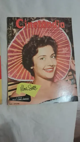 Revista antiga 1956 Cinelândia vintage original em perfeito estado