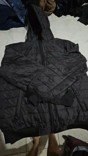 Blusa jaqueta puffer masculina preta M