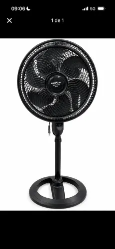Ventilador de Coluna Britânia 160W Turbo BVT450 Preto Bivolt - Alta Potência e Ventilação