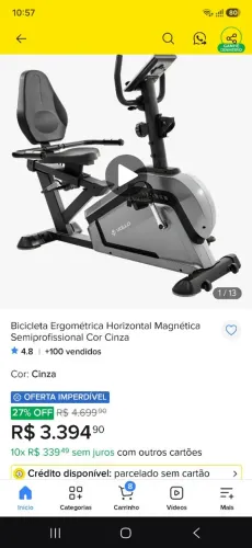 Bicicleta Ergometrica Vollo