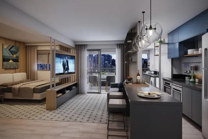 Studios NR 40 m² 1 dorm e 1 vaga. Fácil acesso à Avenida Paulista.