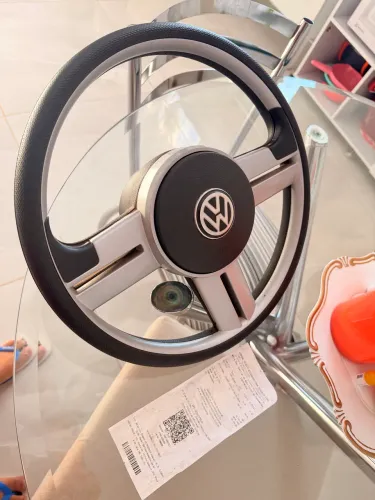 Volante esportivo rallye prata