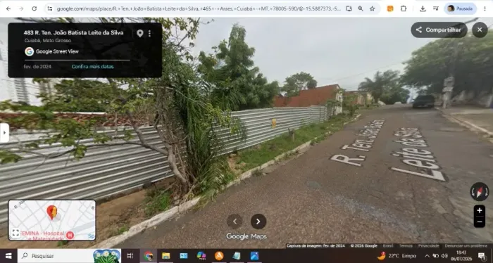 Oportunidade!!!! Terreno de 823,65 m2 e 28,67m de frente no Araés! R$410 mil!!!