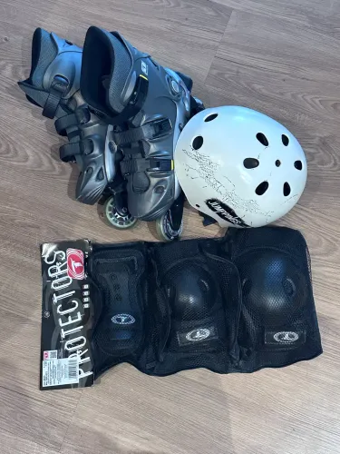 Patins Spectro Cinza - 72mm / ABEC-5 Tam 36/37