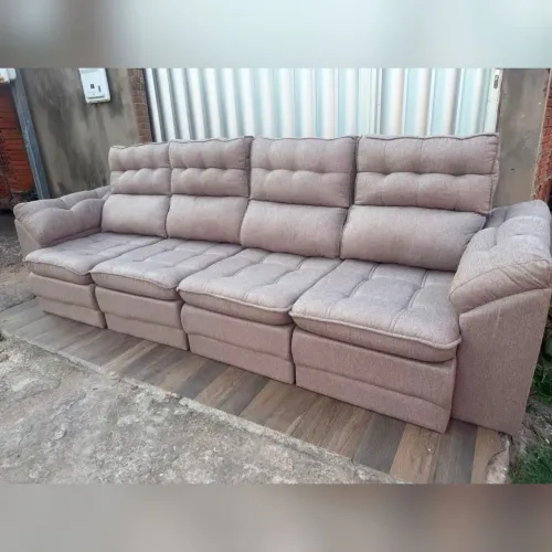 Sofá retrátil e reclinável novo