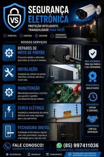 Manutenção e instalação de moto de portão