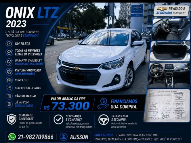 Chevrolet Onix PLUS LTZ 1.0 12V TB FLEX MEC. 4P 2022