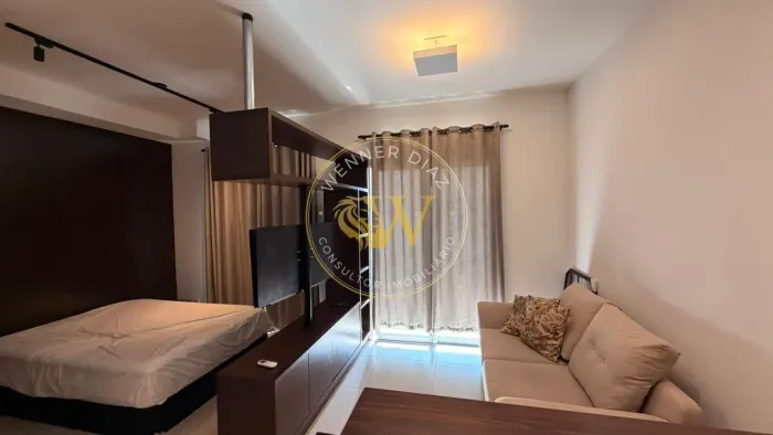 Studio Decorado e Mobiliado no Duo JK Locação