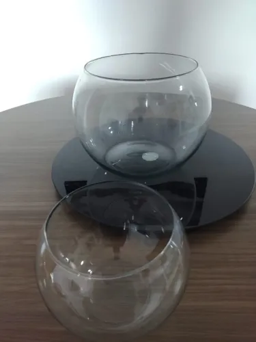 Vaso de Vidro para Decoração