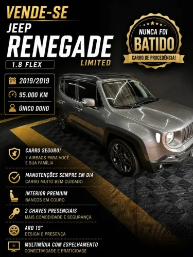 Jeep Renegade Limited 1.8 4X2 Flex 16V Aut. 2019