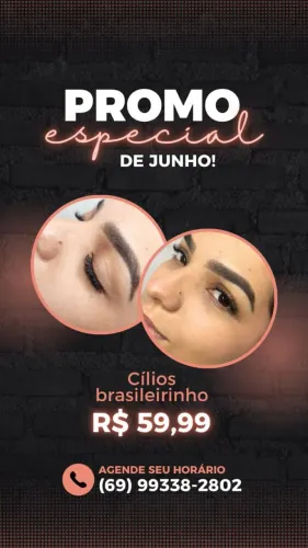 Cílios promoção do mês