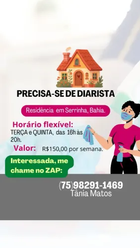 Precisa- se de diarista