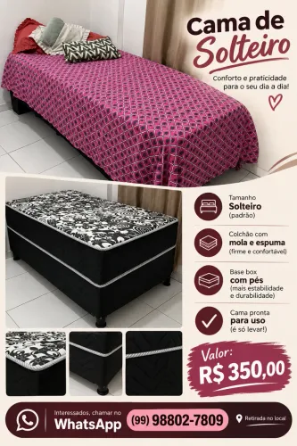 CAMA DE SOLTEIRO